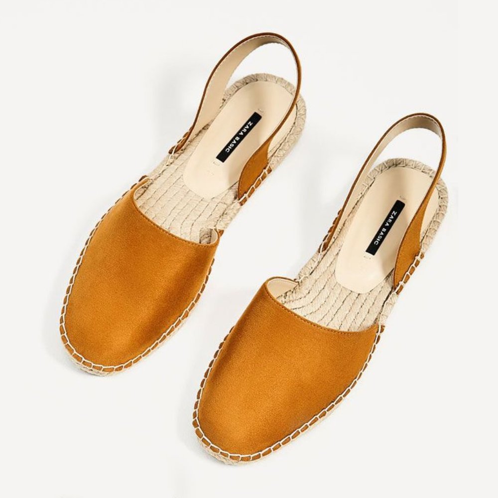 BNWOT Zara Slingback Espadrilles